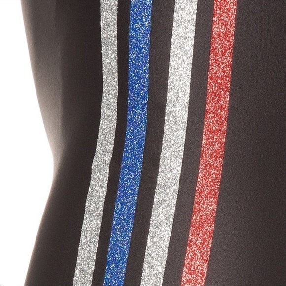 Beach Riot Glitter Size Stripe Bike Shorts Sz M - Picture 3 of 15